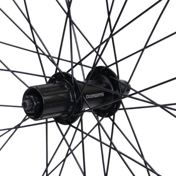 Hinterrad CUT19 Schwarz inkl. Shimano Acera FH-T3000, 8/9/(10)-fach  V-Brakes/Felgenbremse – Bild 2