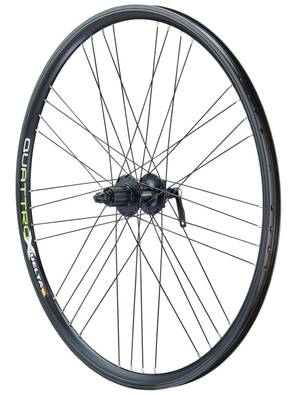 28 Zoll Quattro X 9x4 Nabendynamo Schwarz Disc 6 bolt – Bild 3