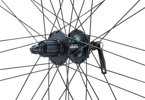 28 Zoll Quattro X 9x4 Nabendynamo Schwarz Disc 6 bolt – Bild 5