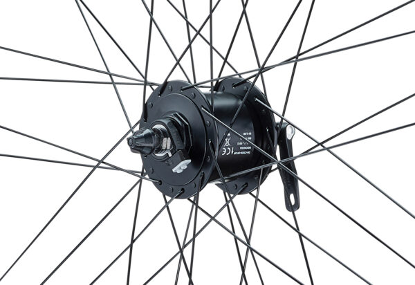 26 Zoll Quattro X 9x4 Nabendynamo Weiß V-Brake – Bild 4