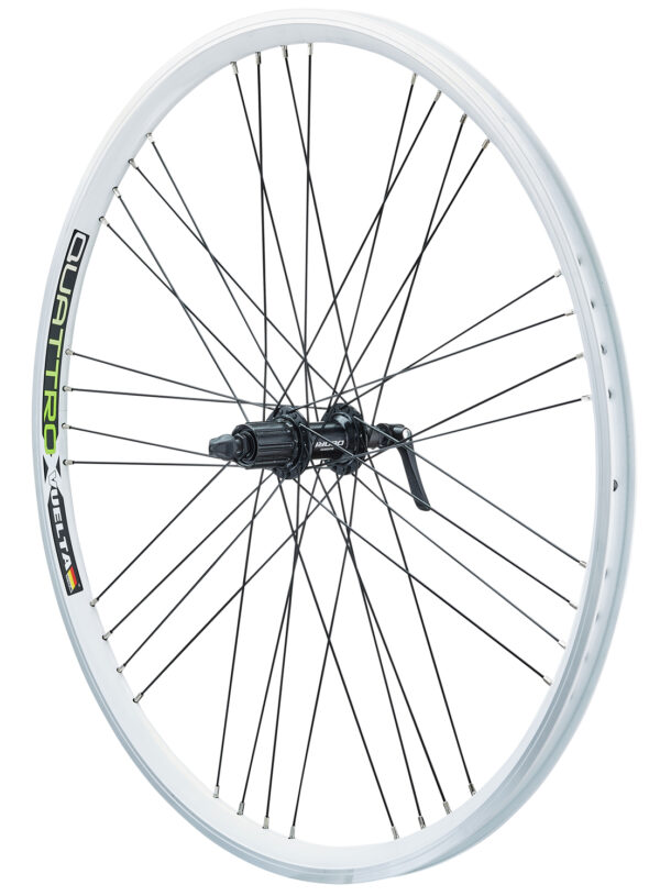 26 Zoll Quattro X 9x4 Nabendynamo Weiß V-Brake – Bild 3