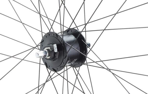 28 Zoll Vorderrad CUT19 Schwarz inkl. Nexus Nabendynamo DHC30003VA V-Brake – Bild 2