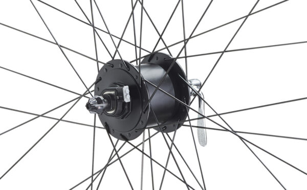 Vorderrad CUT19 Schwarz inkl. Nexus Nabendynamo DHC30003QR V-Brake – Bild 2