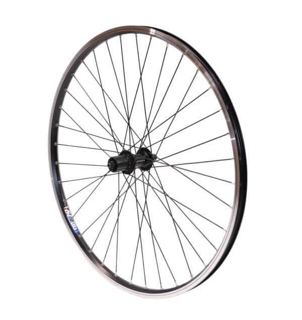 Hinterrad CUT19 Schwarz inkl. Shimano Acera FH-T3000, 8/9/(10)-fach  V-Brakes/Felgenbremse