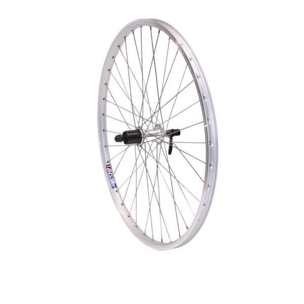 Hinterrad CUT19 Silber inkl. Shimano Tourney FH-TX500, 8/9-fach  V-Brakes/Felgenbremse